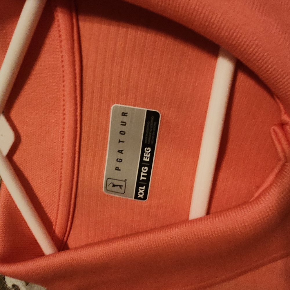 PGA Tour Coral Polo Shirt XXL